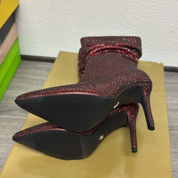 Thalia Sodi Womens Raquell Pointed Toe Rhinestones Mid-Calf Boots - Picture 3 of 6